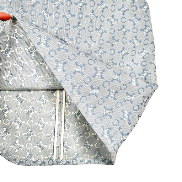 CELINE Vintage Belted Monogram Logo Canvas & Leather Trim Skirt - Picture 8 of 16